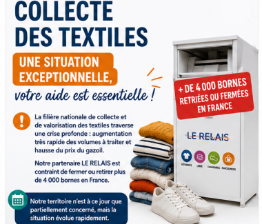 Collectes des textiles perturbées Collectes des textiles perturbées