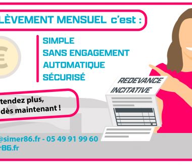 Simplifiez-vous la vie : passez au prélèvement mensuel