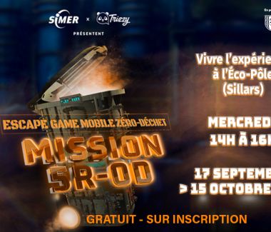 Escape game MISSSION 5R-0D à tester à l'Eco-Pôle, le mercredi